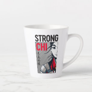 Mulan "Strong Chi" Illustration Latte Mug