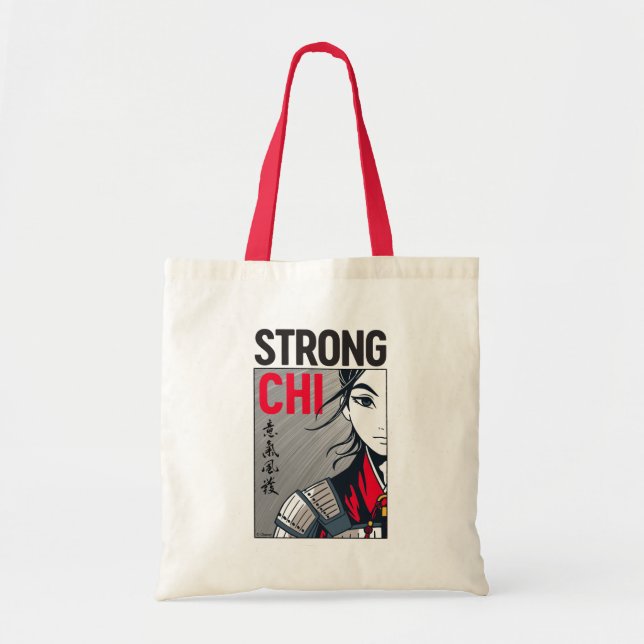 Mulan "Strong Chi" Illustration Tote Bag (Front)
