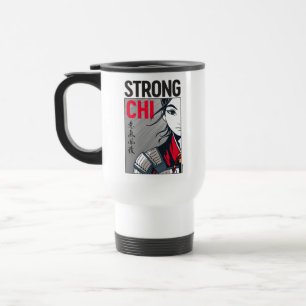 Mulan "Strong Chi" Illustration Travel Mug