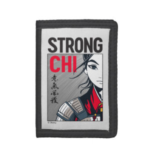 Mulan "Strong Chi" Illustration Tri-fold Wallet