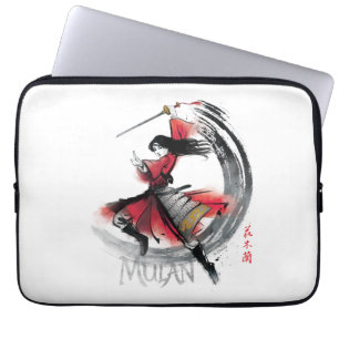 Mulan Sword Art Watercolor Laptop Sleeve