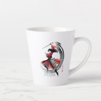 Mulan Sword Art Watercolor Latte Mug