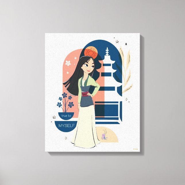 Mulan True to Myself Canvas Print (Front)