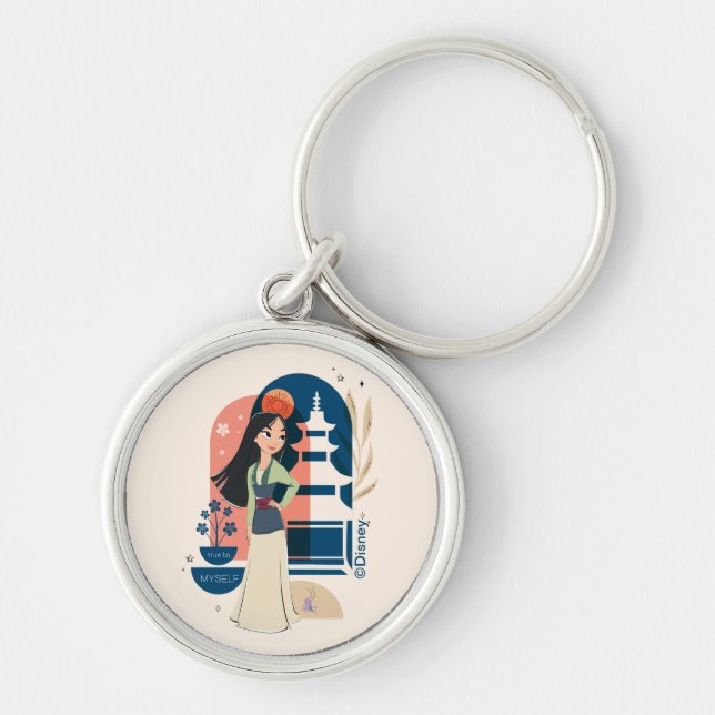 Mulan True to Myself Keychain (Front)