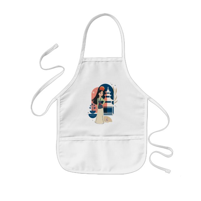 Mulan True to Myself Kids' Apron (Front)