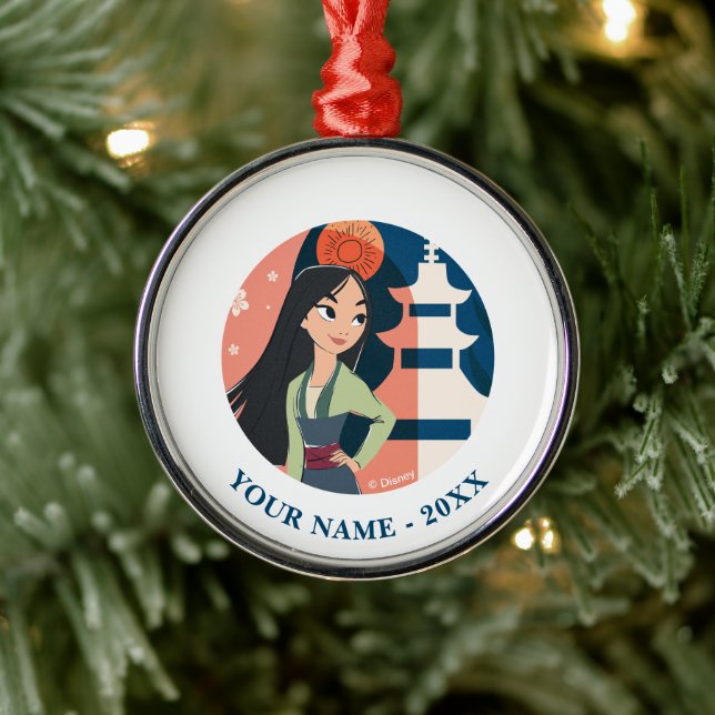 Mulan True to Myself Metal Ornament (Tree)