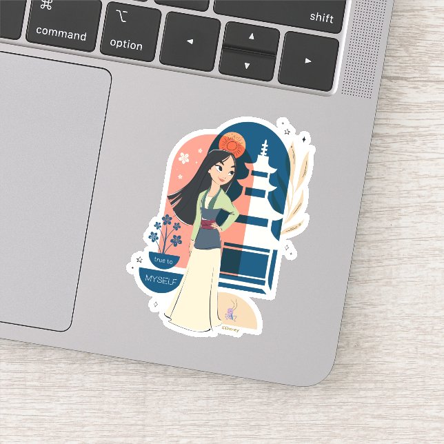 Mulan True to Myself Sticker (Detail)