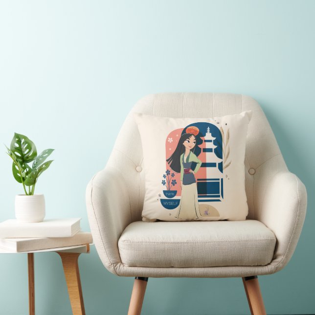 Mulan True to Myself Throw Pillow (Chair)