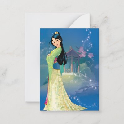 Mulan Valentine's Day Note Card