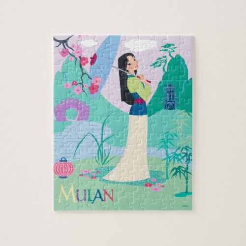 Mulan Walks Through Garden Jigsaw Puzzle