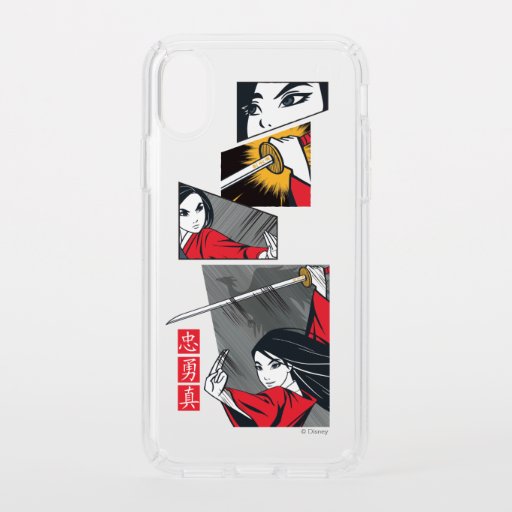 Mulan With Sword Illustrated Panels Speck iPhone X Case