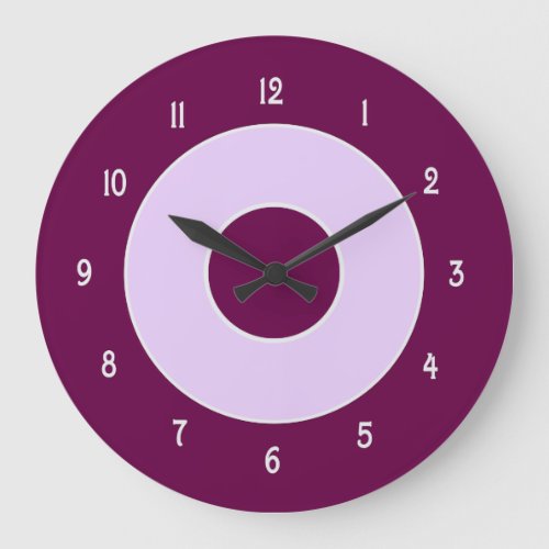 Mulberry and Lilac Wall Clock