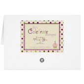 Mulberry Dots Card (Back Horizontal)