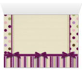 Mulberry Dots Card (Inside Horizontal (Bottom))