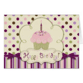Mulberry Dots Card (Front Horizontal)