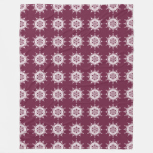 Mulberry Mandala Fleece Blanket
