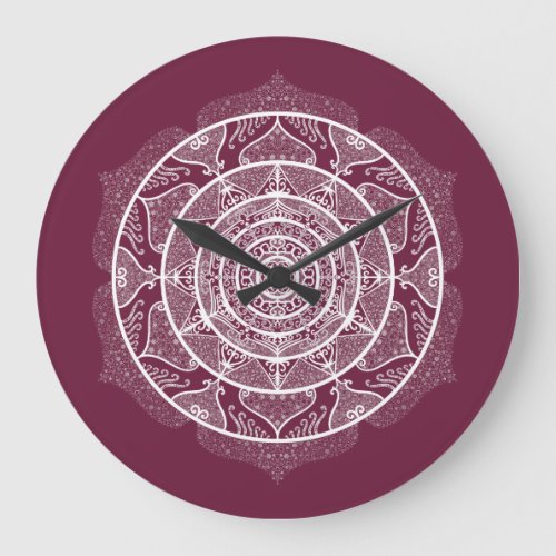 Mulberry Mandala Large Clock