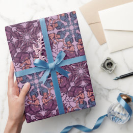 Mulberry Mermaids Wrapping Paper