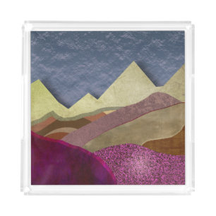 Mulberry Mountains Acrylic Tray