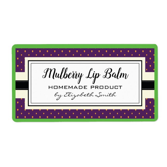 Mulberry purple fruit flavor homemade goods label (Front)
