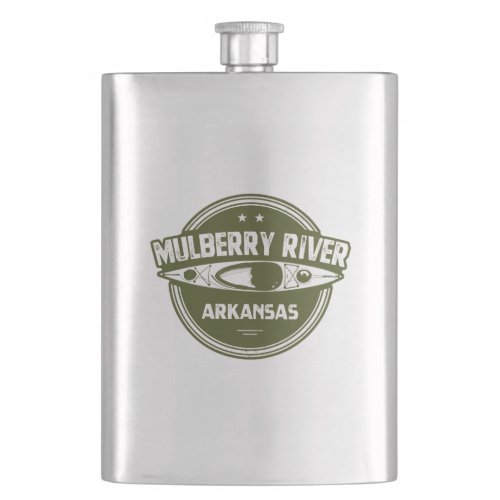 Mulberry River Arkansas Flask