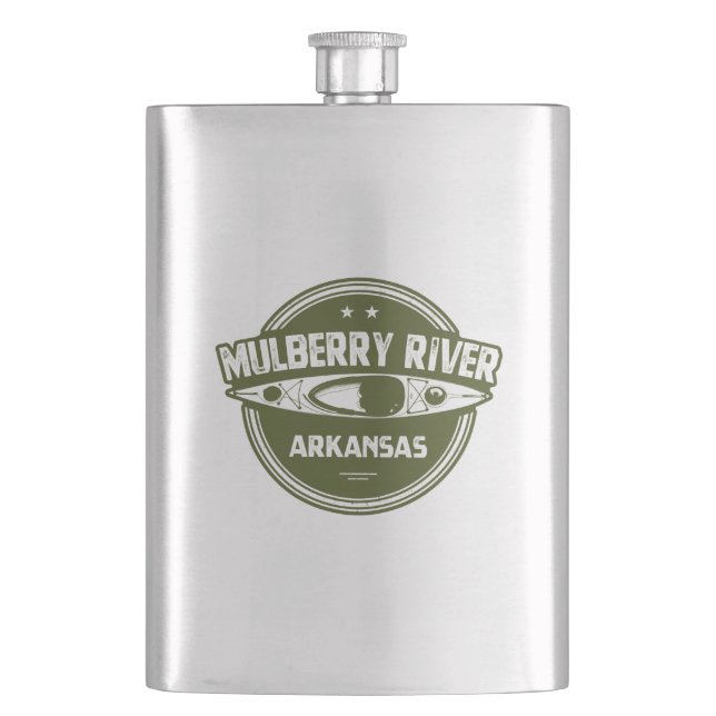 Mulberry River, Arkansas Flask (Front)