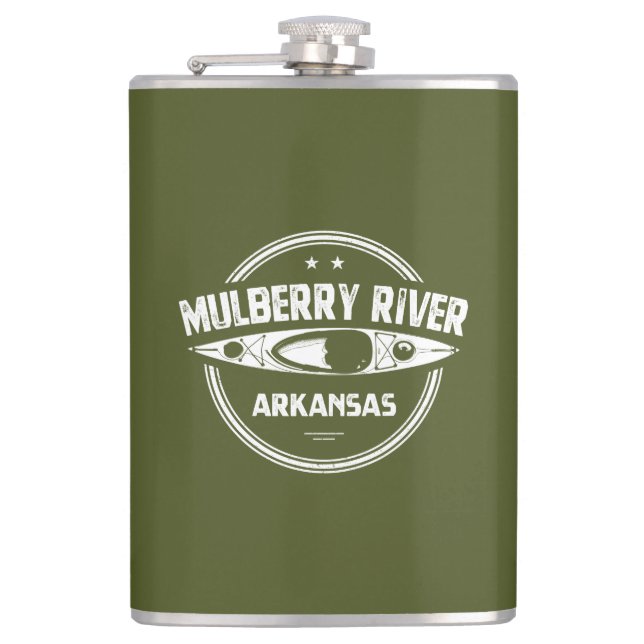 Mulberry River, Arkansas Flask (Front)