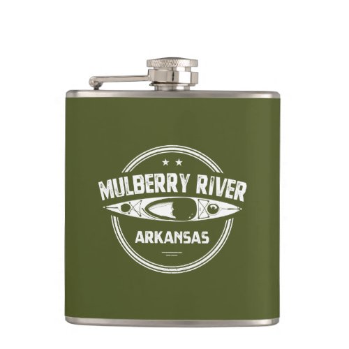 Mulberry River Arkansas Flask