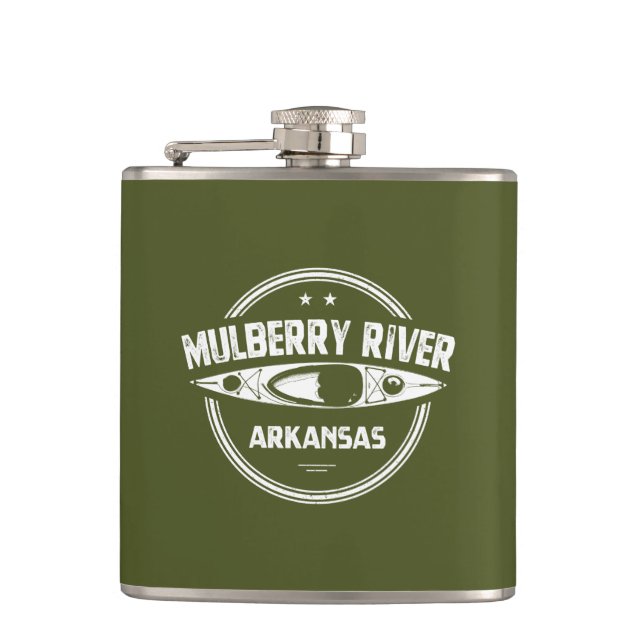 Mulberry River, Arkansas Flask (Front)