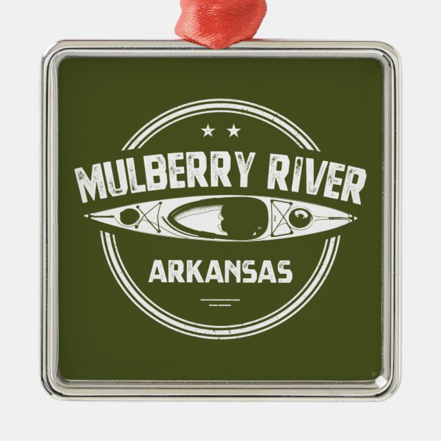 Mulberry River, Arkansas Metal Ornament (Front)