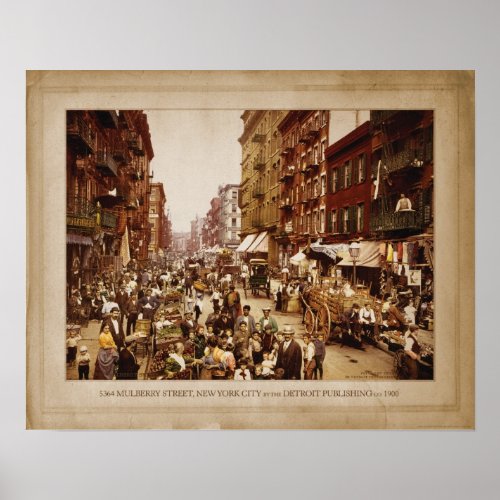 MULBERRY STREET NYC POSTER