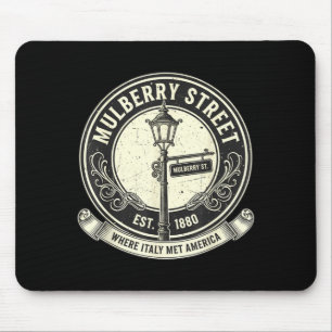 Mulberry Street Vintage New York Retro Little Ital Mouse Pad