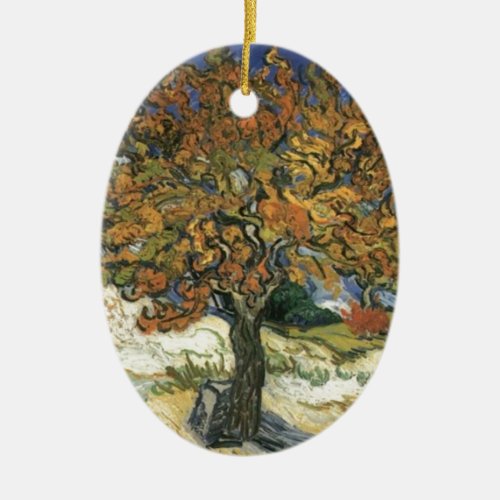 Mulberry Tree by van Gogh Ceramic Ornament