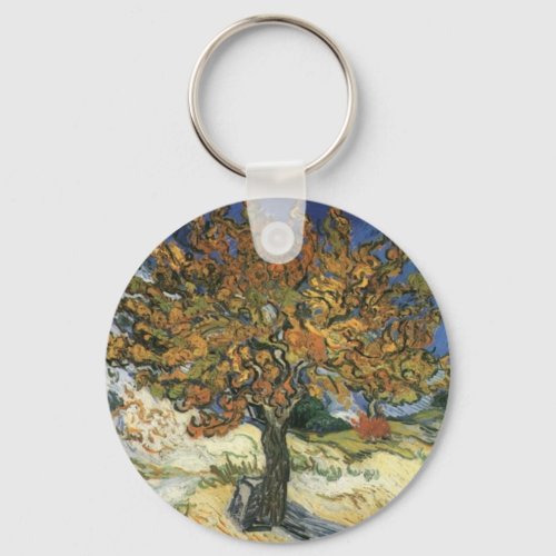 Mulberry Tree by van Gogh Keychain