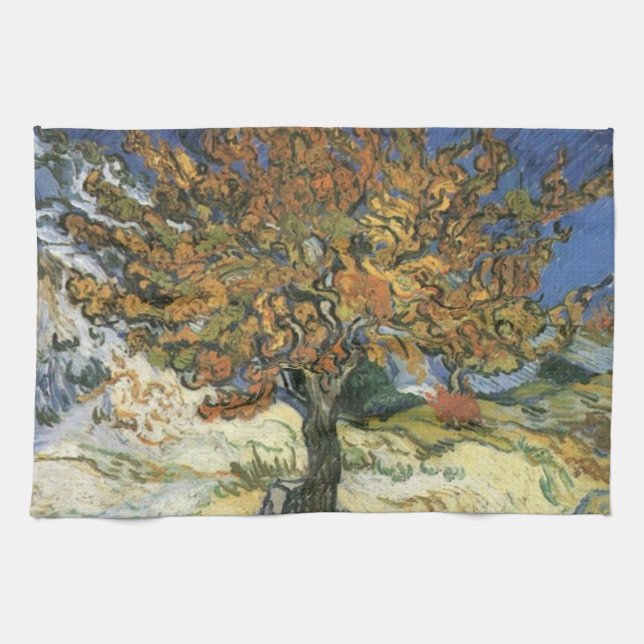 Mulberry Tree by van Gogh Kitchen Towel (Horizontal)