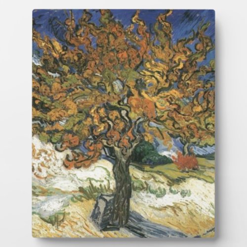 Mulberry Tree by van Gogh Plaque