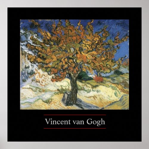 Mulberry Tree by van Gogh Poster Print