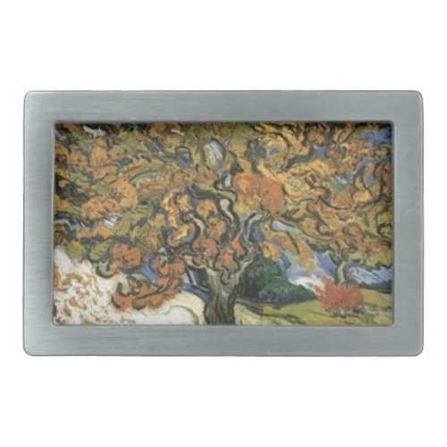 Mulberry Tree by van Gogh Rectangular Belt Buckle