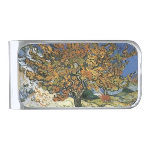 Mulberry Tree by van Gogh Silver Finish Money Clip