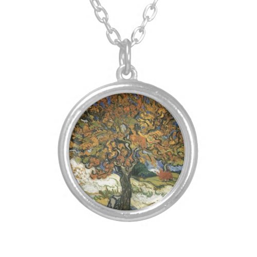 Mulberry Tree by van Gogh Silver Plated Necklace
