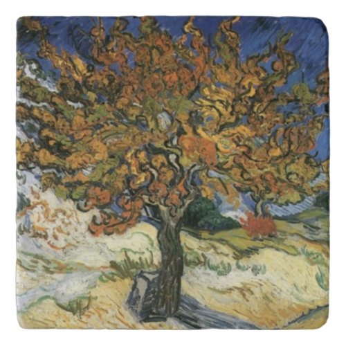 Mulberry Tree by van Gogh Trivet