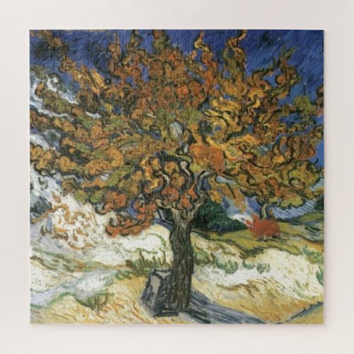 Mulberry Tree by van Gogh Vintage Old Antique Art Jigsaw Puzzle