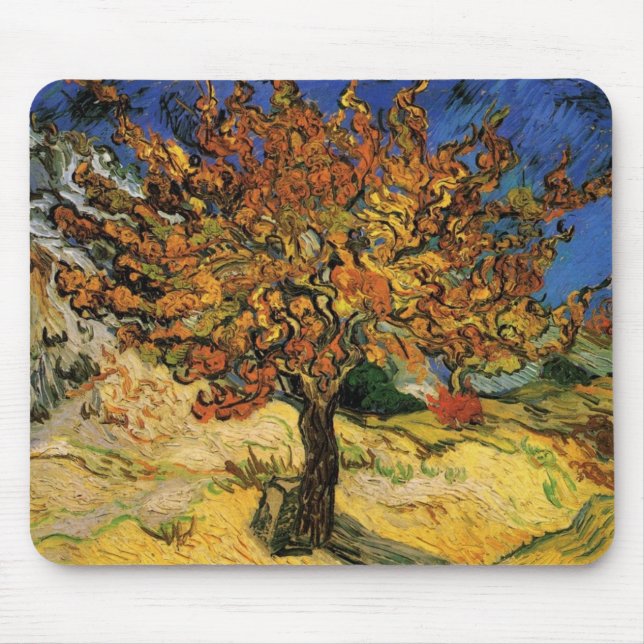 Mulberry Tree (F637) Van Gogh Fine Art Mouse Pad (Front)
