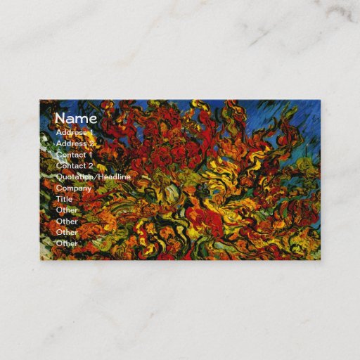 Customizable Van Gogh Mulberry Tree (F637) Fine Art Business Card