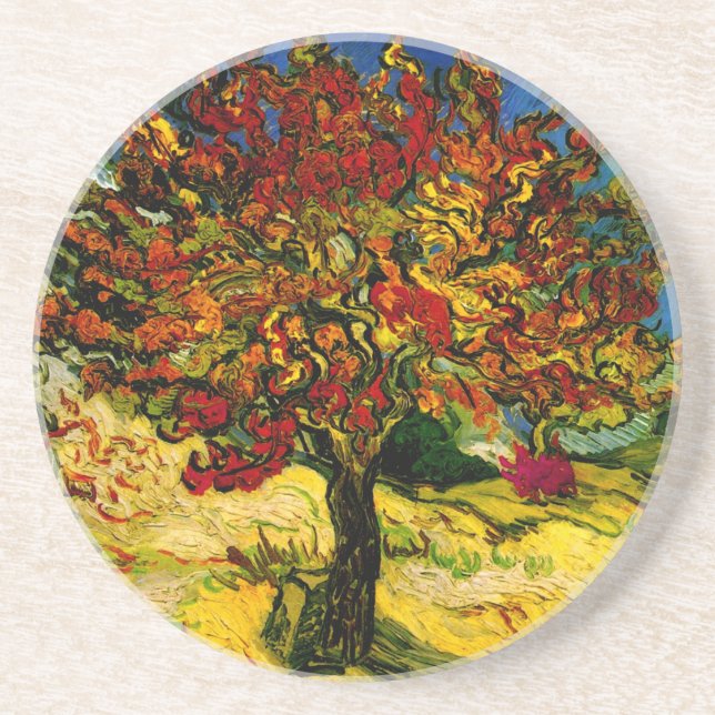 Mulberry Tree Van Gogh Fine Art Drink Coaster (Front)