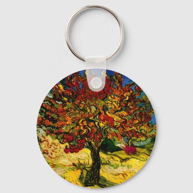 Mulberry Tree Van Gogh Fine Art Keychain (Front)