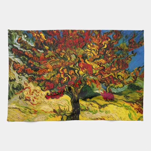 Mulberry Tree Van Gogh Fine Art Kitchen Towel (Horizontal)