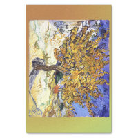 Van Gogh Almond Blossoms : Dark Teal Tissue Paper