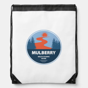 Mulberry Wild And Scenic River, Arkansas Drawstring Bag