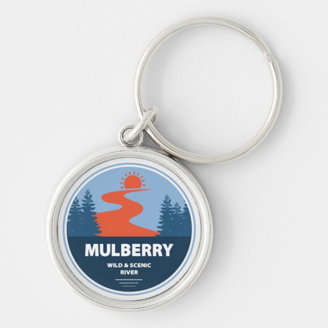 Mulberry Wild And Scenic River, Arkansas Keychain (Front)